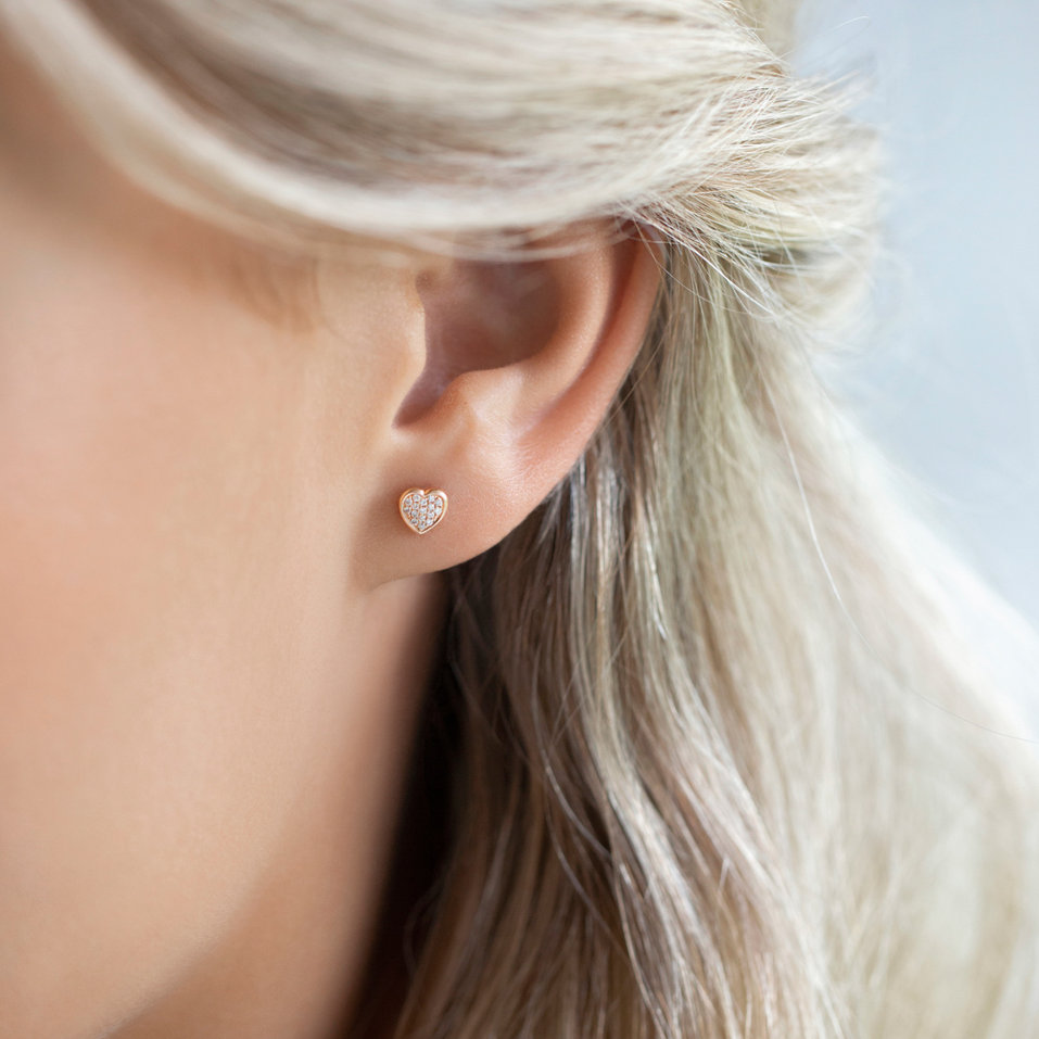 Náušnice s diamantmi Endless Love