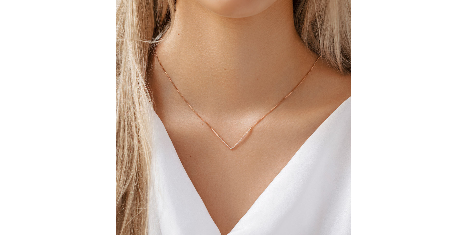 Náhrdelník s diamantmi Victory Line