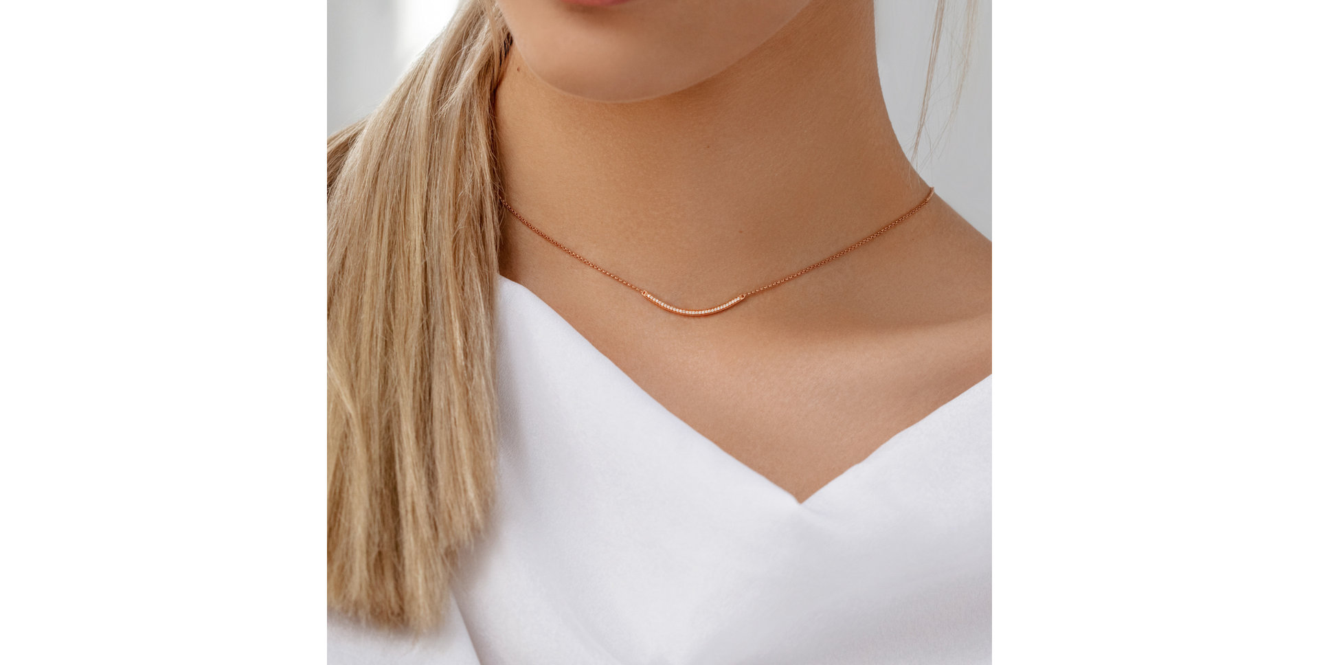 Náhrdelník s diamantmi Essential