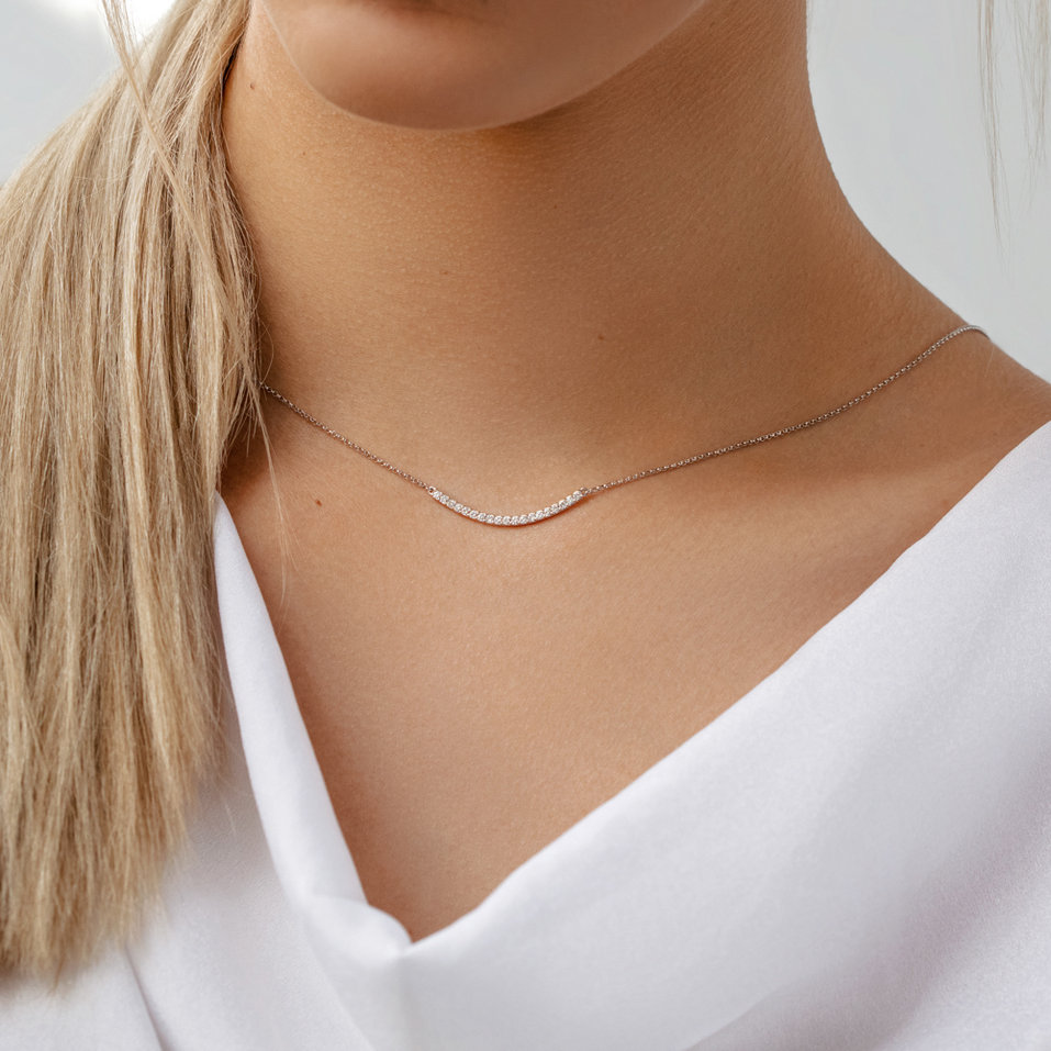 Náhrdelník s diamantmi Essential