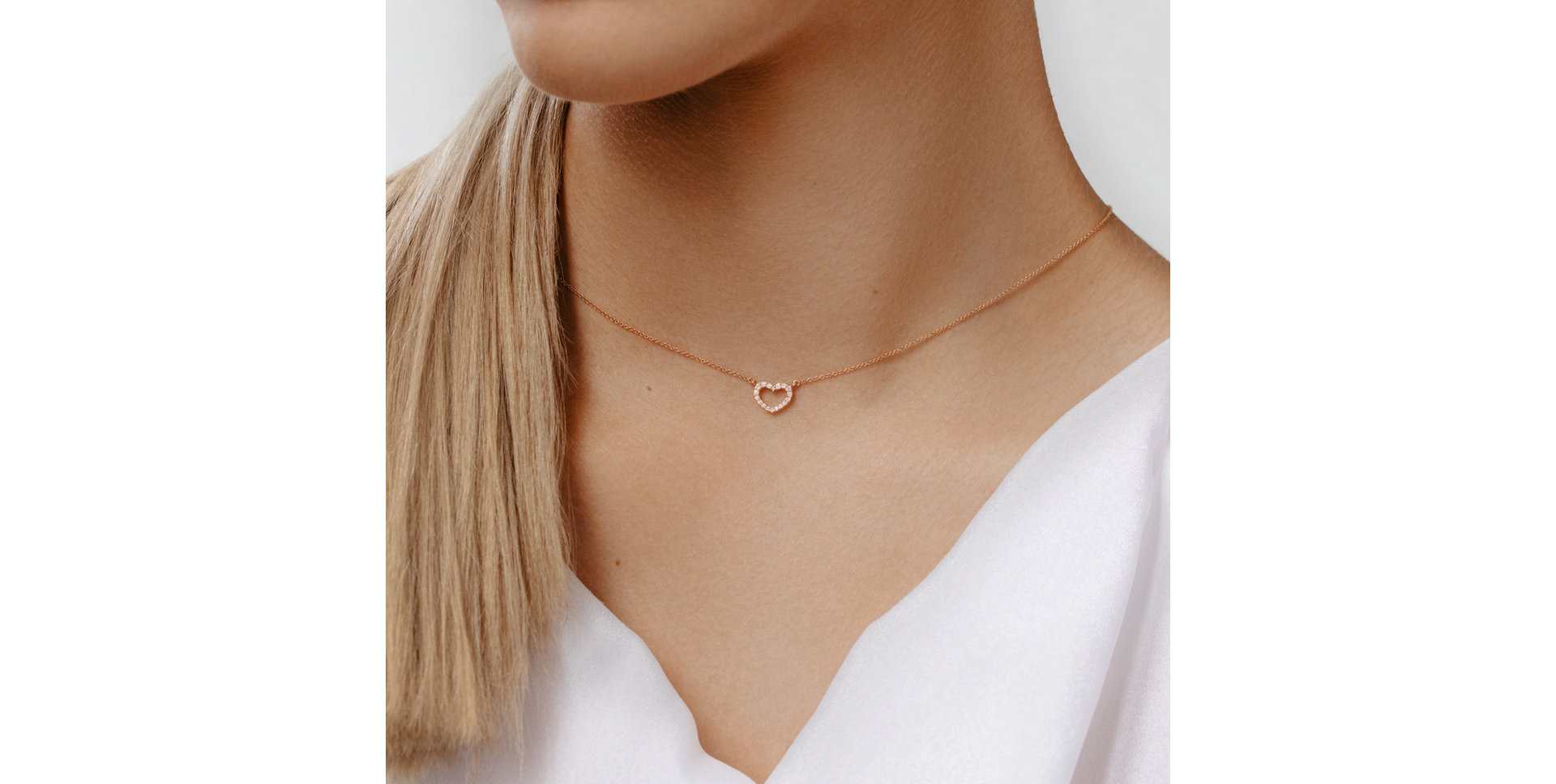 Náhrdelník s diamantmi Precious Heart