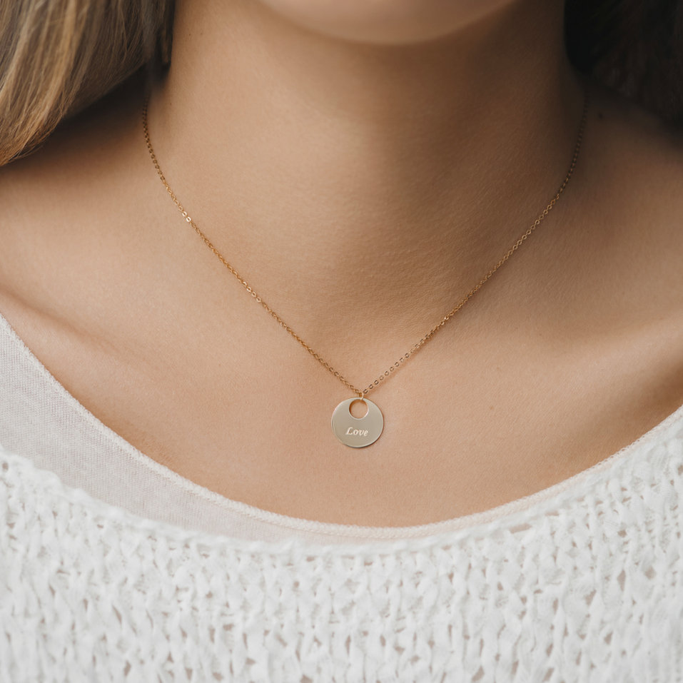 Náhrdelník s diamantom Love Courier