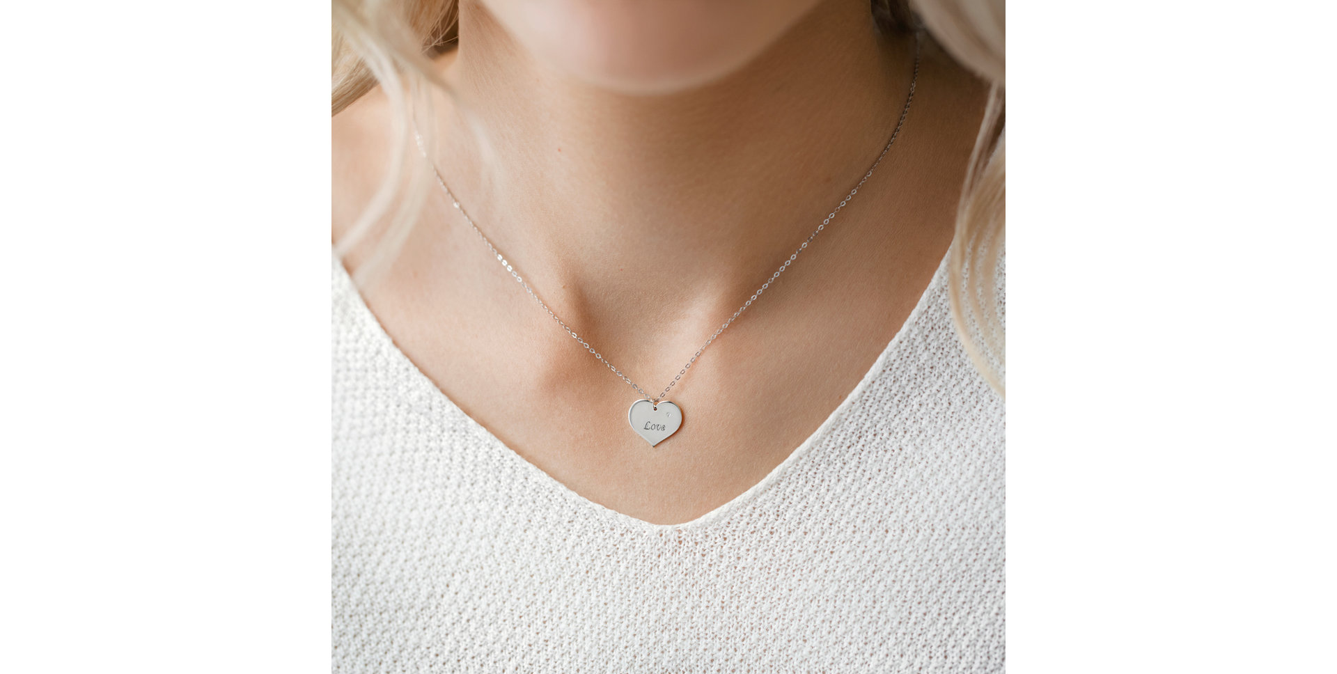 Náhrdelník s diamantom Endless Love