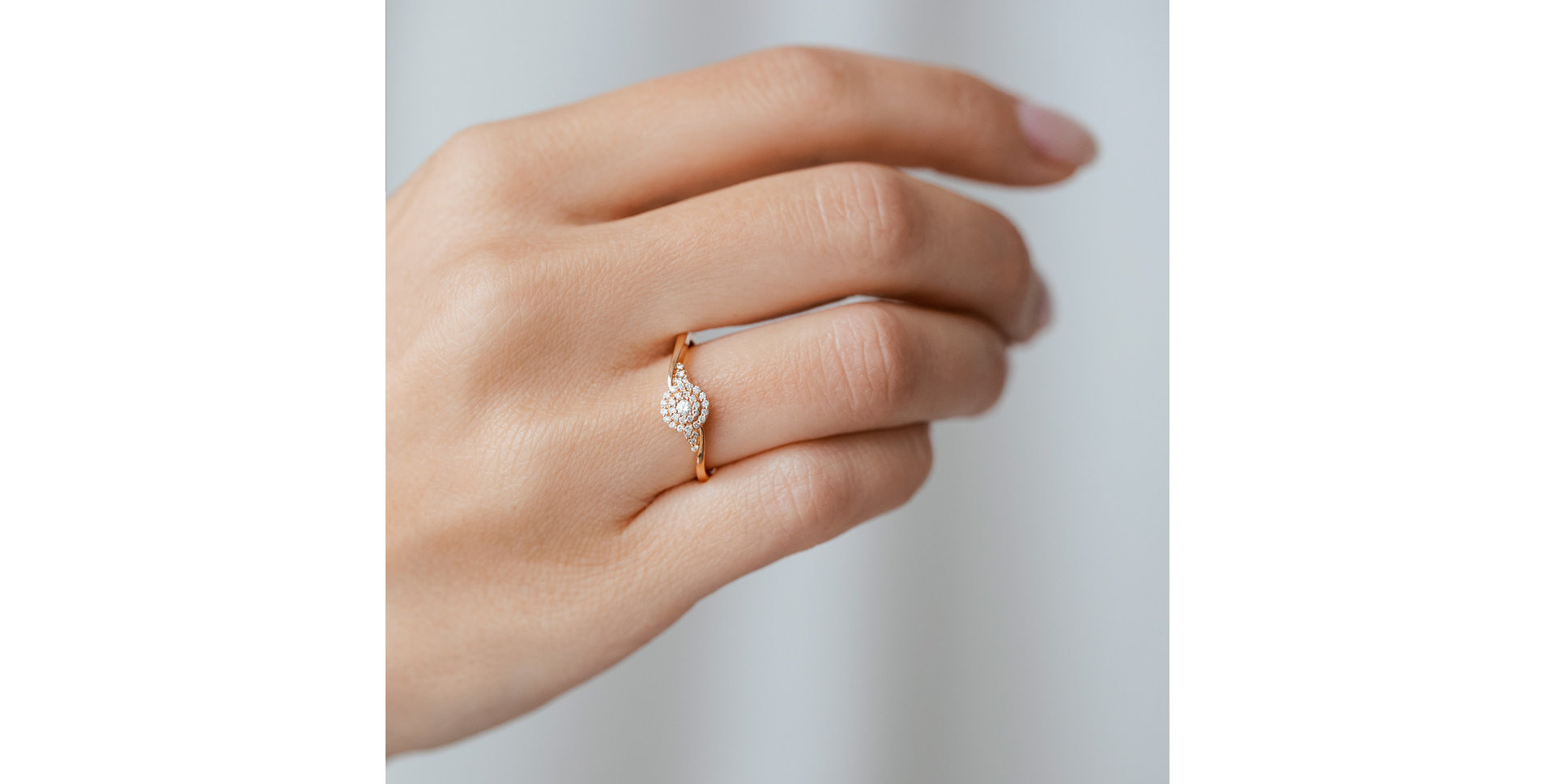 Prsteň s diamantmi Stellar Dream