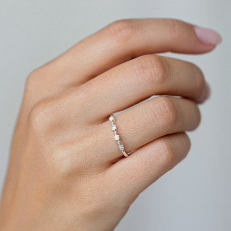 Prsteň s diamantmi Simplicity