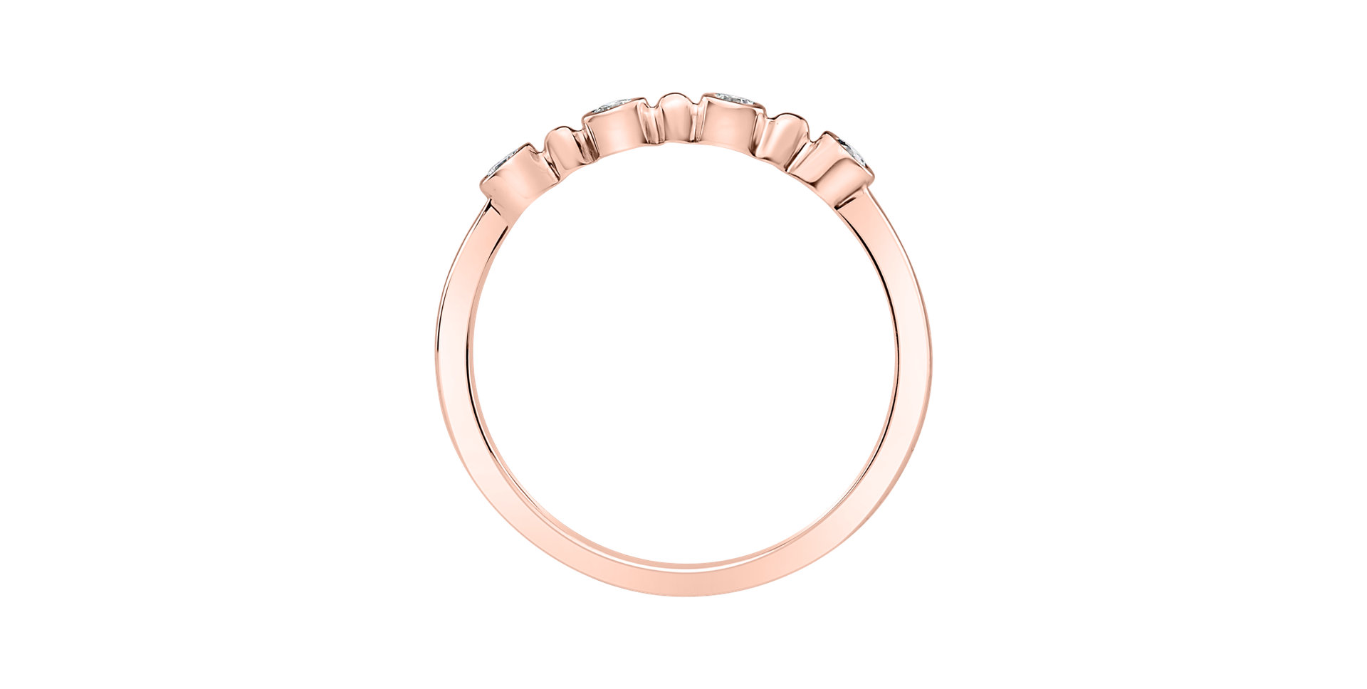 Prsteň s diamantmi Simplicity