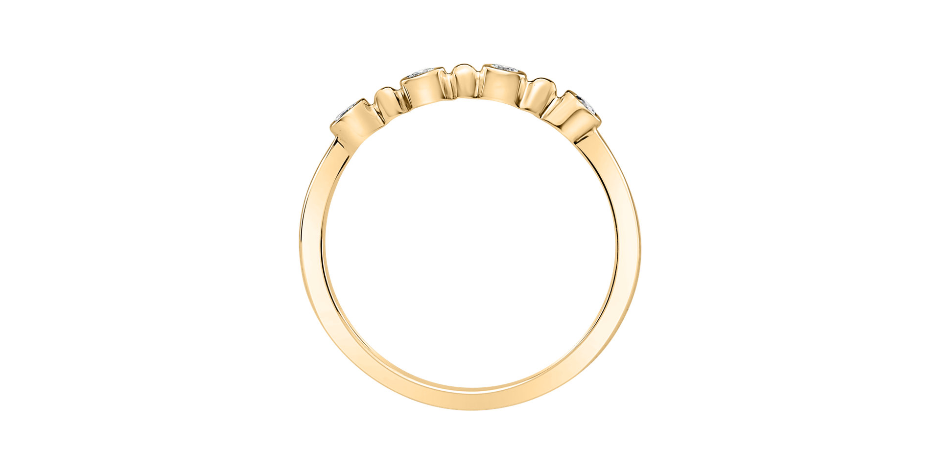 Prsteň s diamantmi Simplicity
