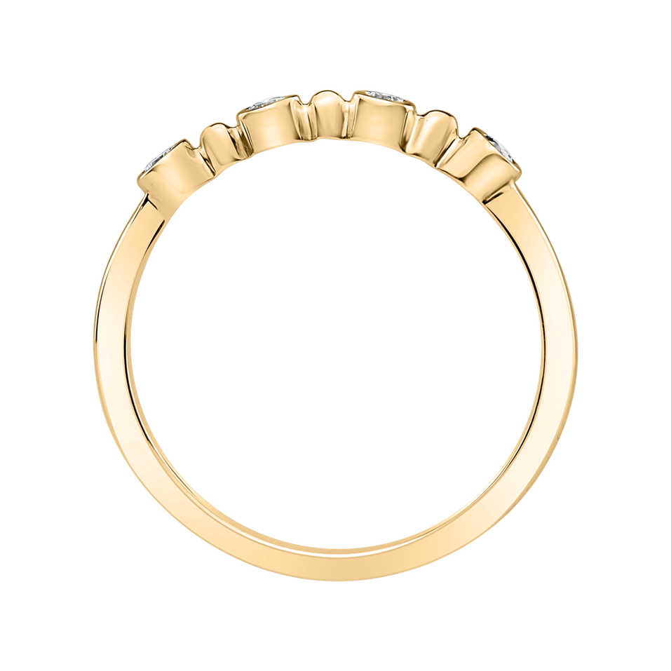 Prsteň s diamantmi Simplicity