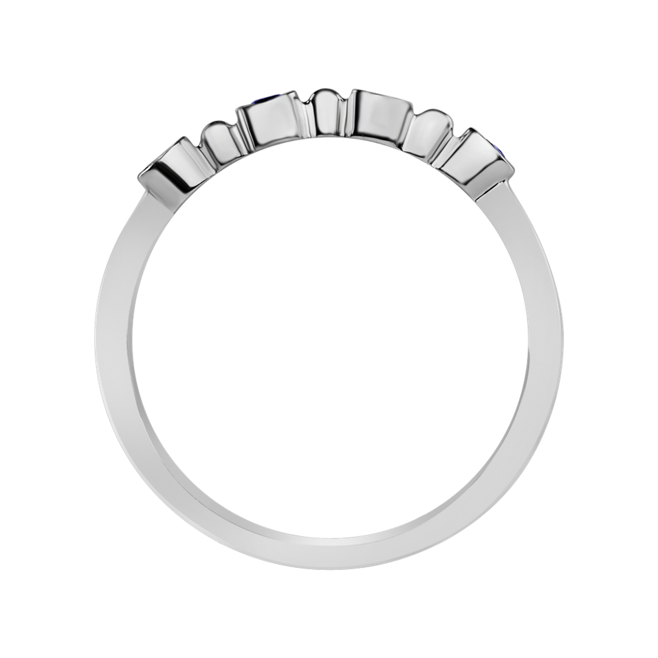 Prsteň s diamantmi a zafírmi Simplicity