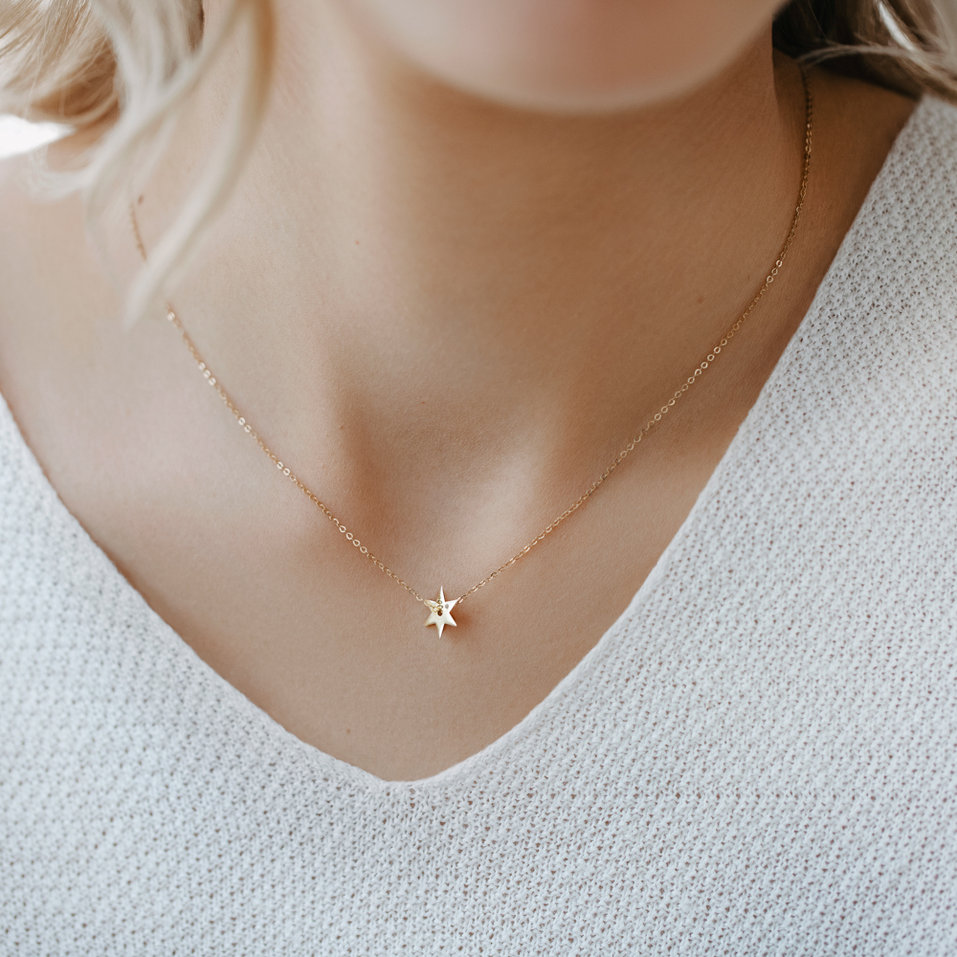 Náhrdelník s diamantom Amazing Star