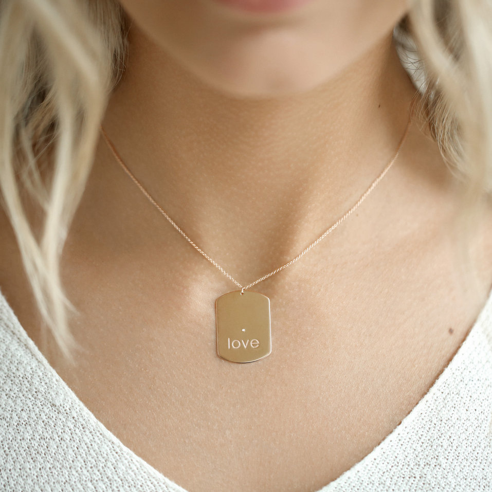 Náhrdelník s diamantom Amour Pleasure