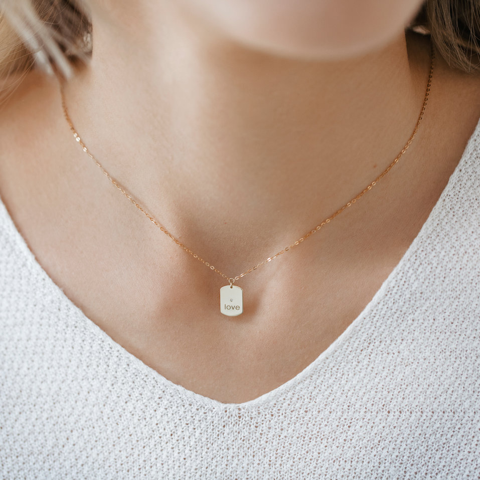 Náhrdelník s diamantom Diamond Amour