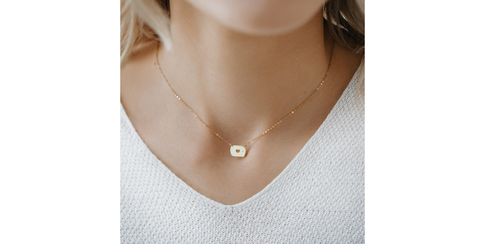 Náhrdelník s diamantom Military Love