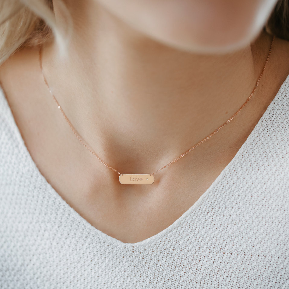 Náhrdelník s diamantom Posh Amour