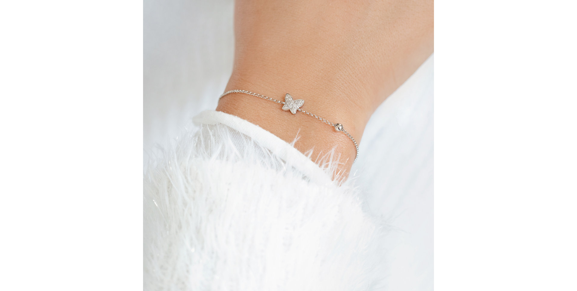 Náramok s diamantmi My Butterfly