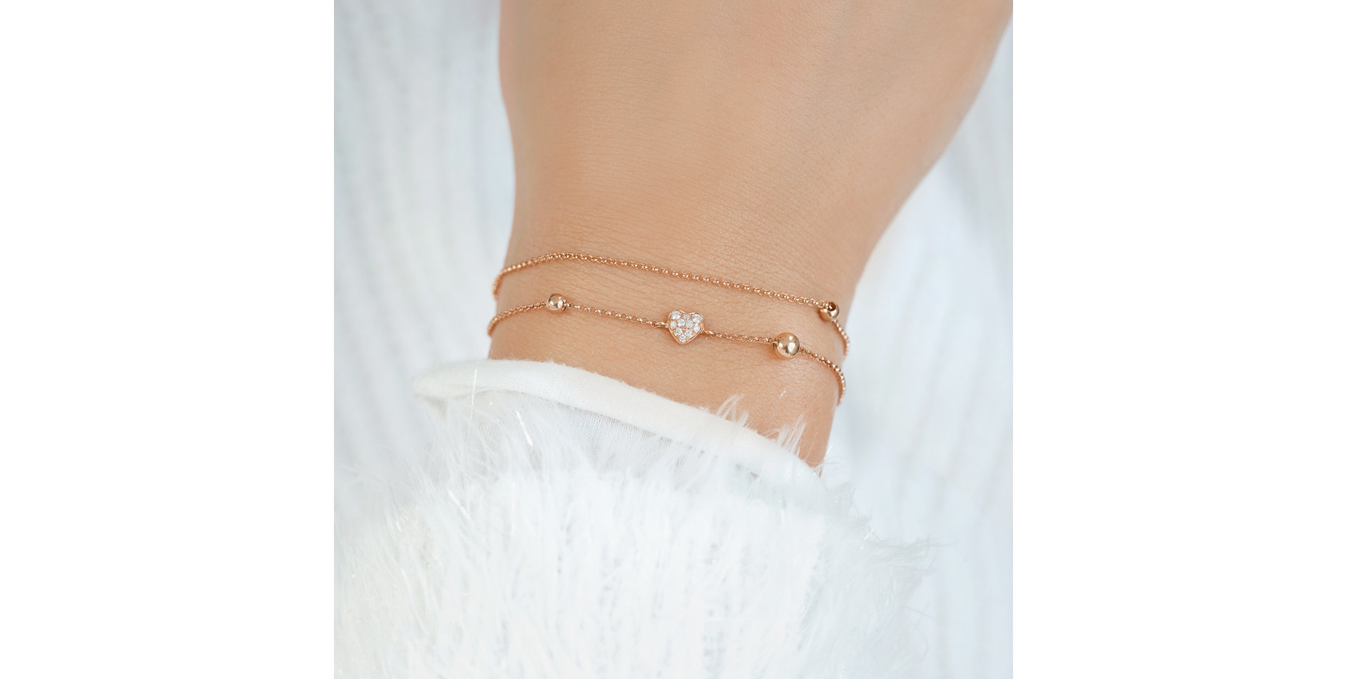 Náramok s diamantmi Diamond Heart