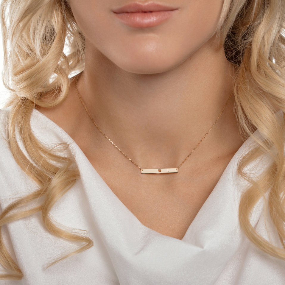 Náhrdelník s diamantom Heart