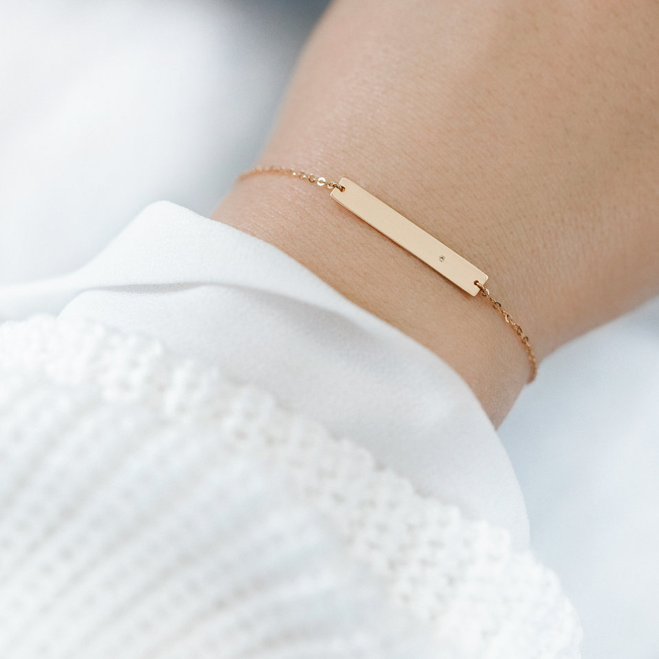 Náramok s diamantom Love Passion Amour