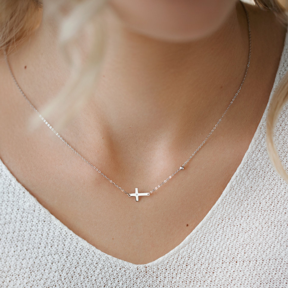 Náhrdelník s diamantom Faith Diamond