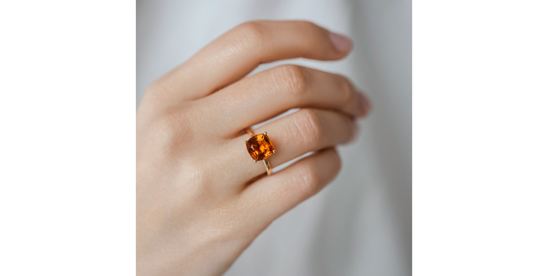 Prsteň s topásom swiss Bonbon