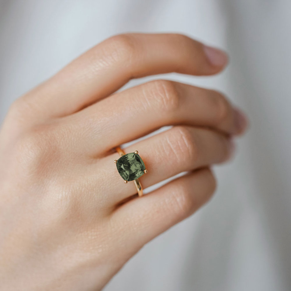 Prsteň s ametystom green Bonbon