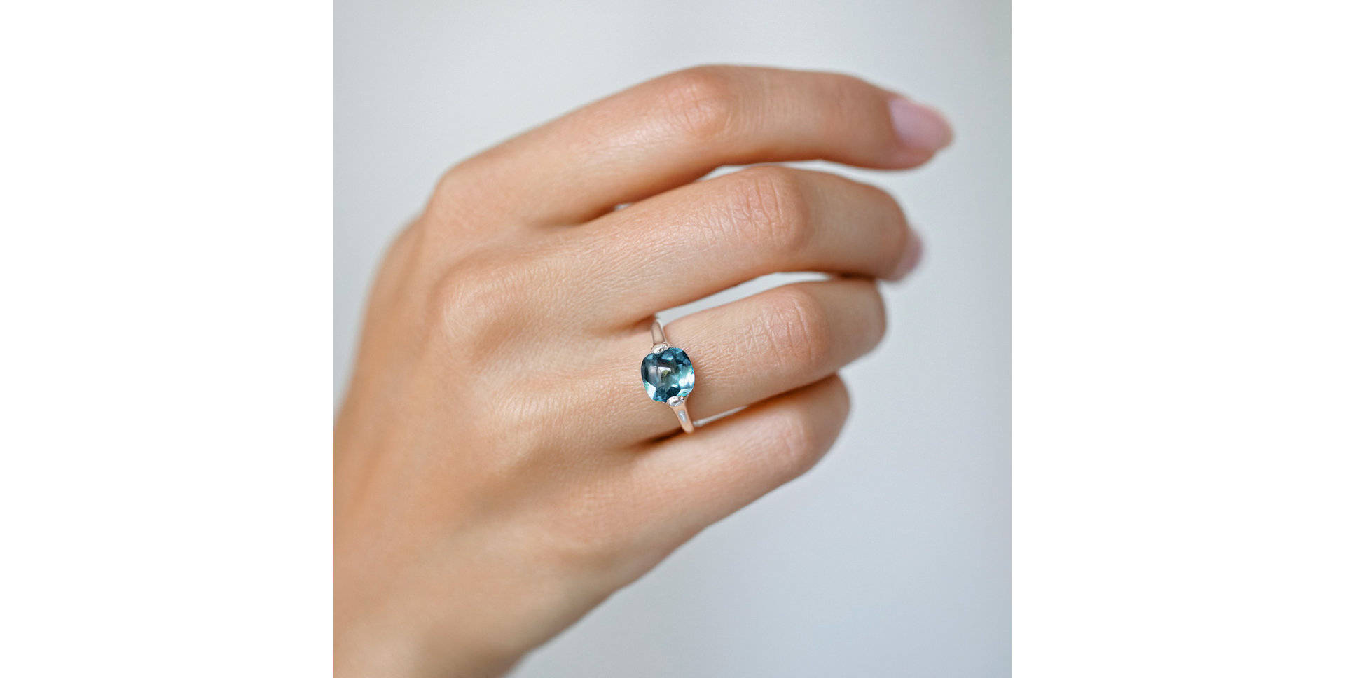 Prsteň so smoky quartzom Bonbon