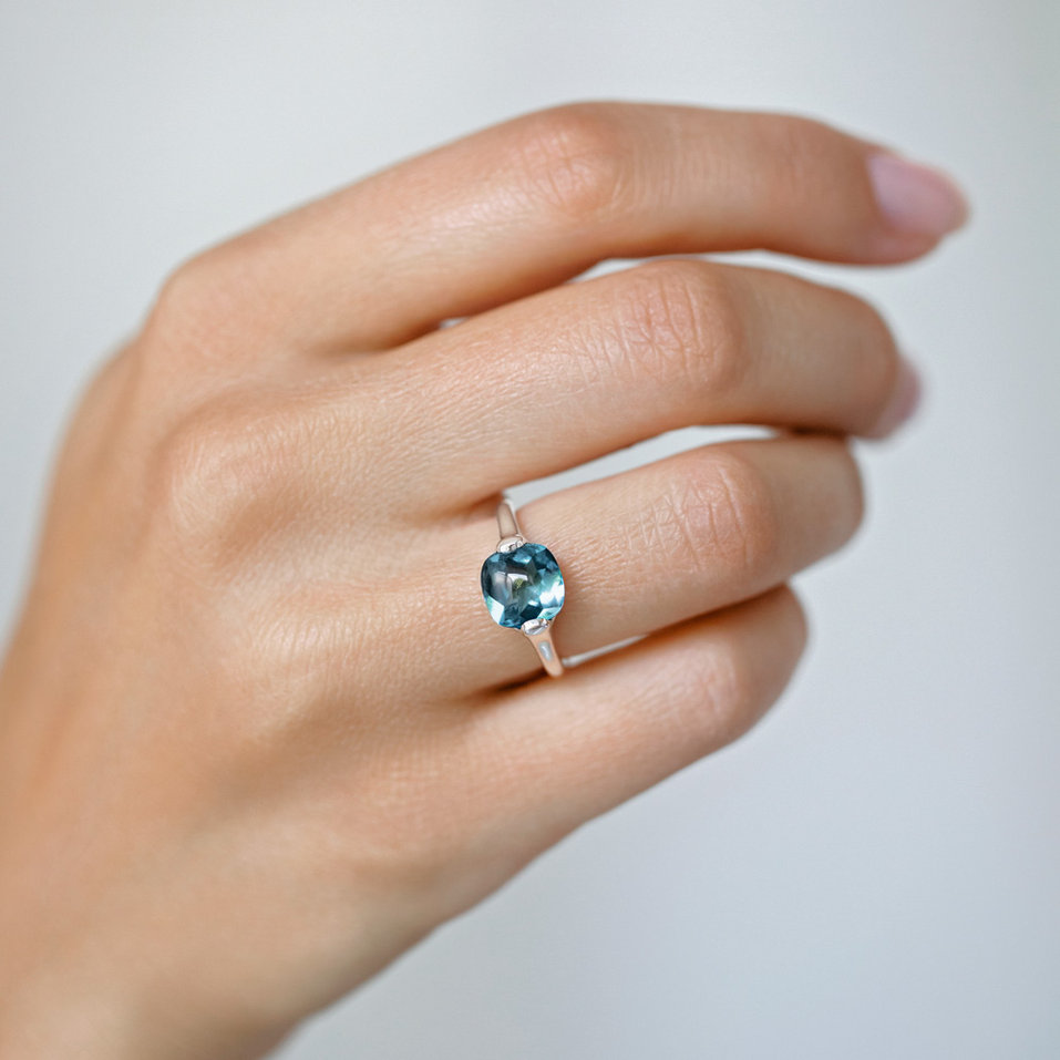 Prsteň s cognac quartzom Bonbon