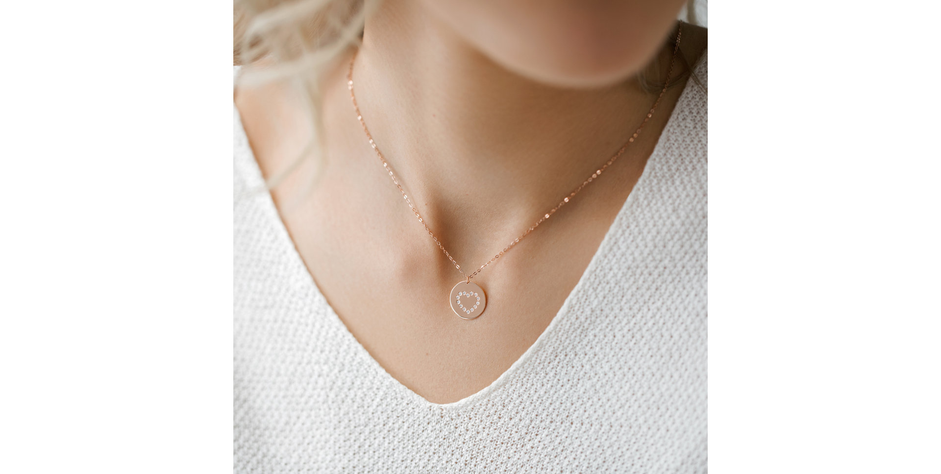 Náhrdelník s diamantmi Diamonds Heart