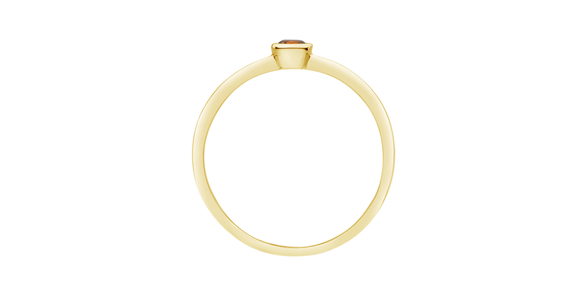 Prsteň s citrínom madeira Bonbon