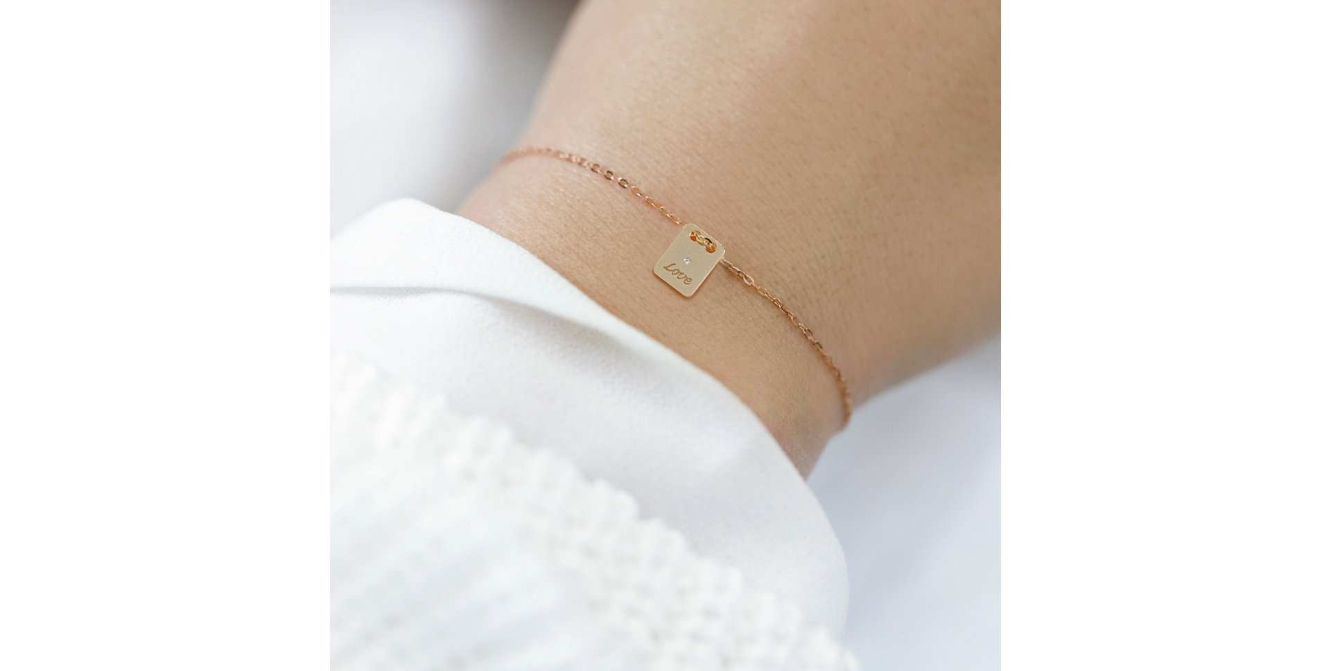 Náramok s diamantom Military Mini