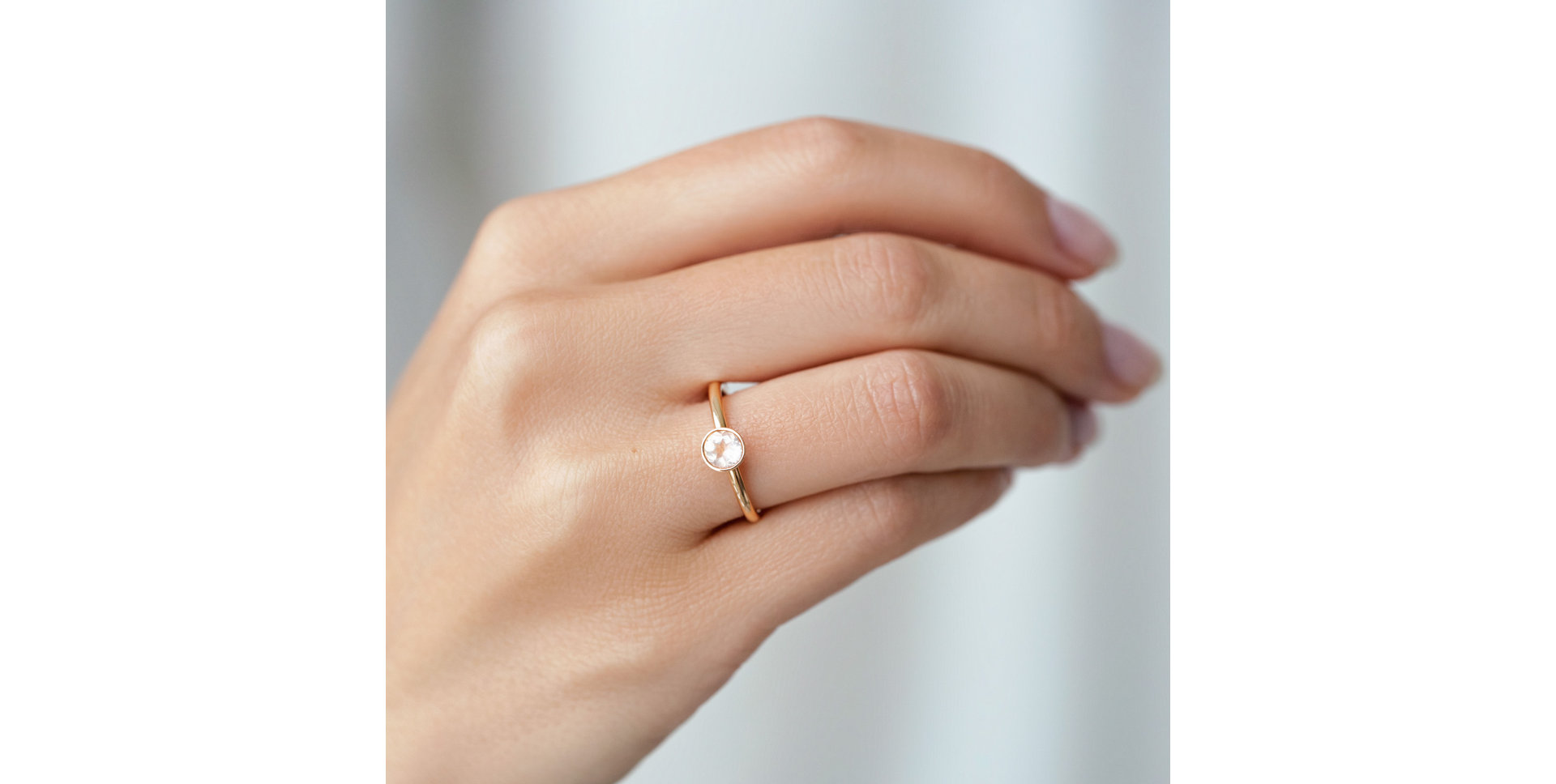 Prsteň s ruženínom Bonbon