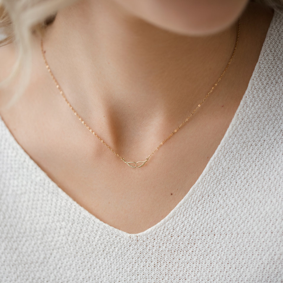 Náhrdelník s diamantom Wings