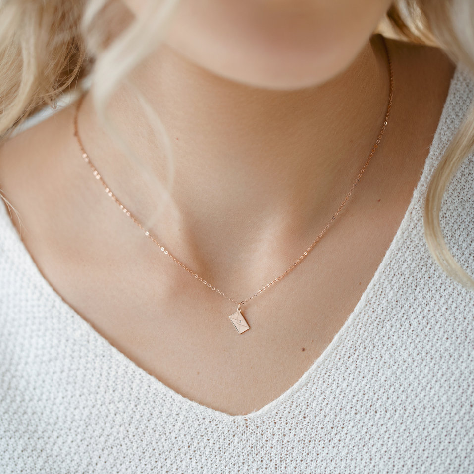 Náhrdelník s diamantom Letter of Love