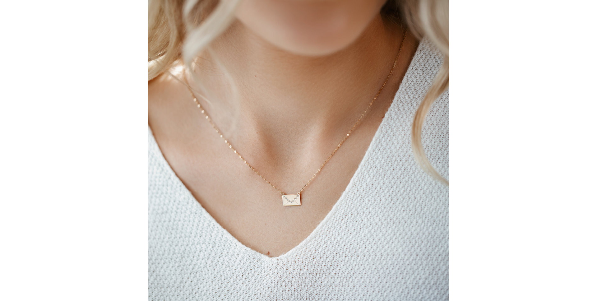 Náhrdelník s diamantmi Letter of Love