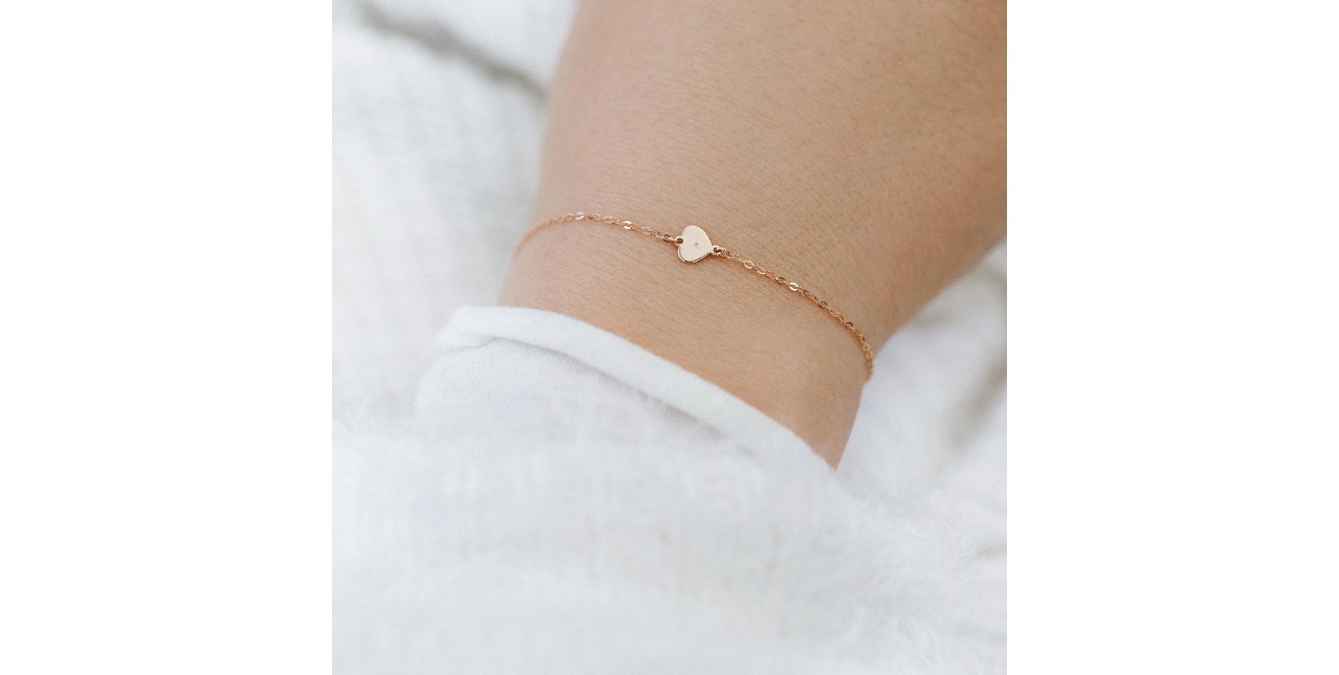 Náramok s diamantom Diamond Heart