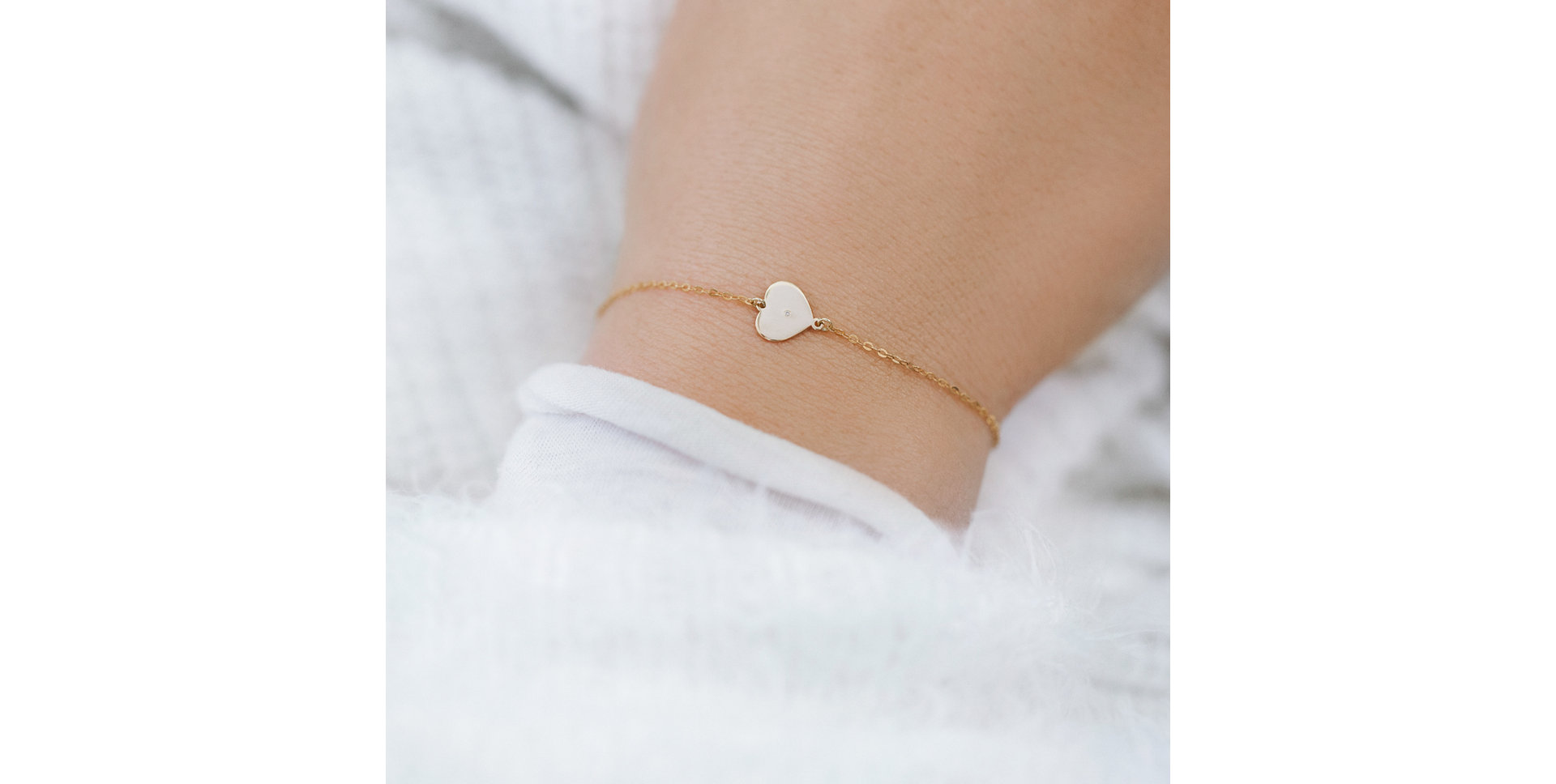 Náramok s diamantom Diamond Heart