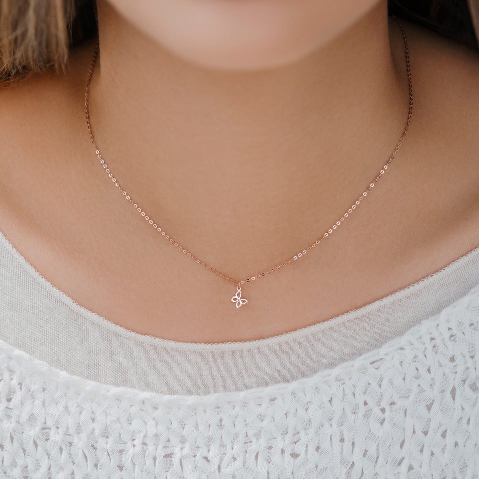 Náhrdelník s diamantom Extraordinary Butterfly