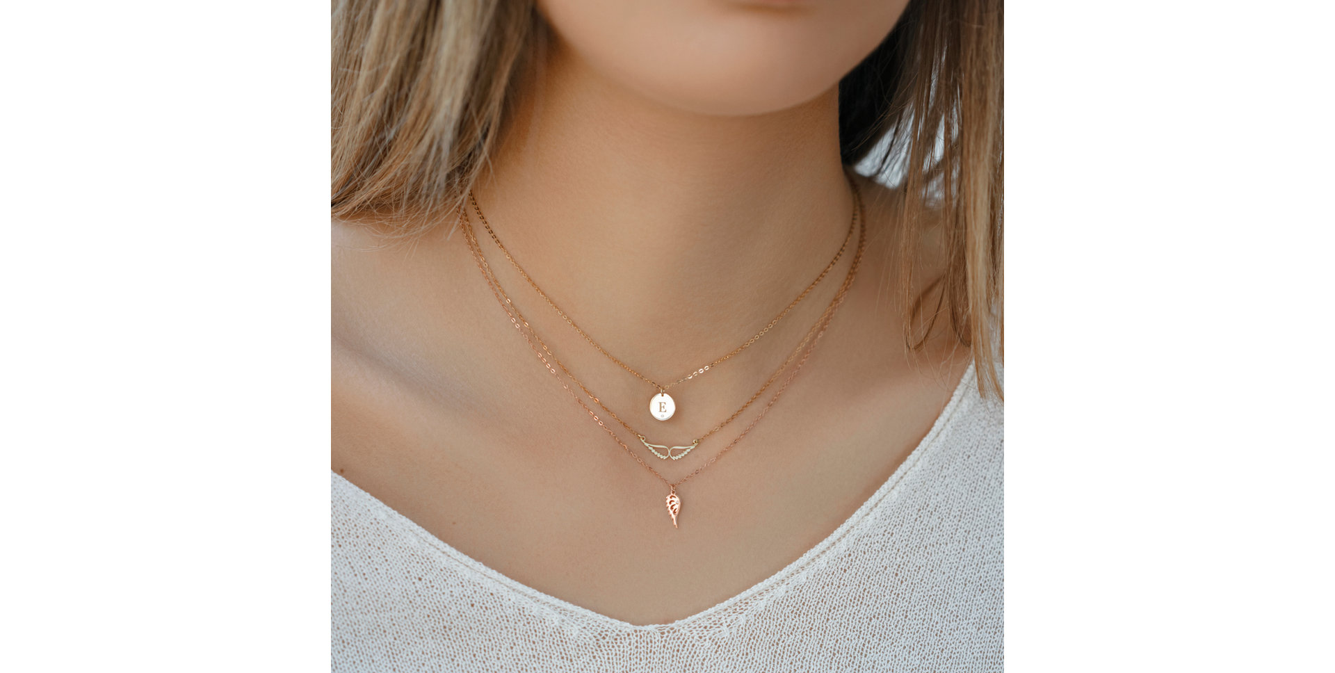 Náhrdelník s diamantom Diamond Wing