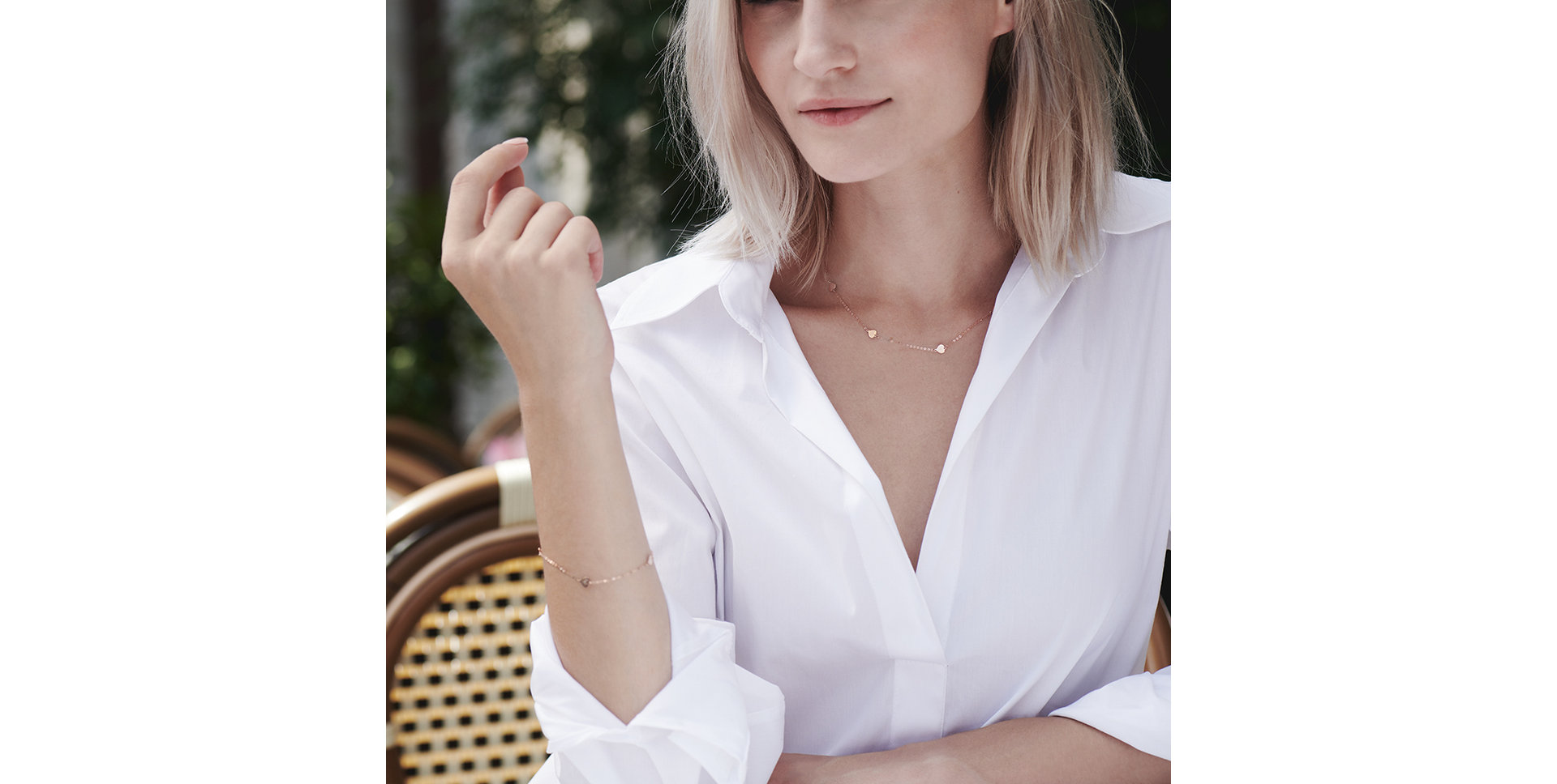 Náramok s diamantom Little Heart