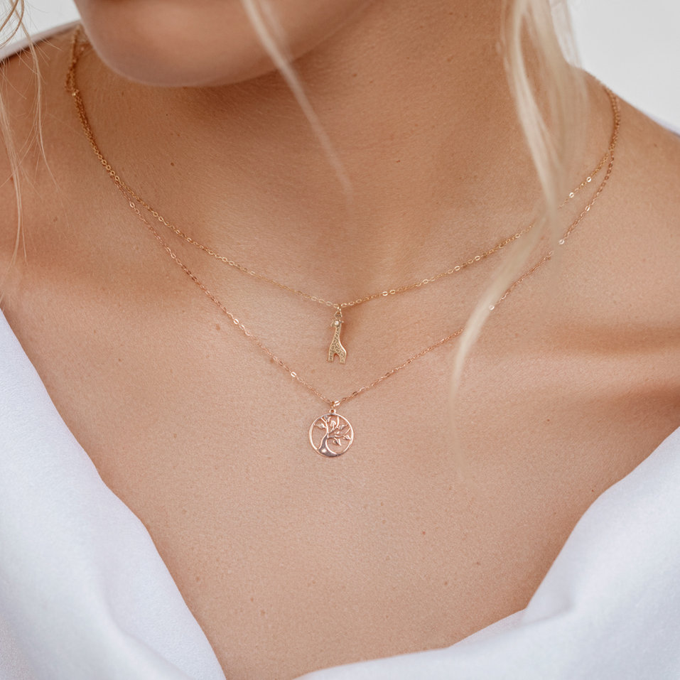 Náhrdelník s diamantom Tree of Life