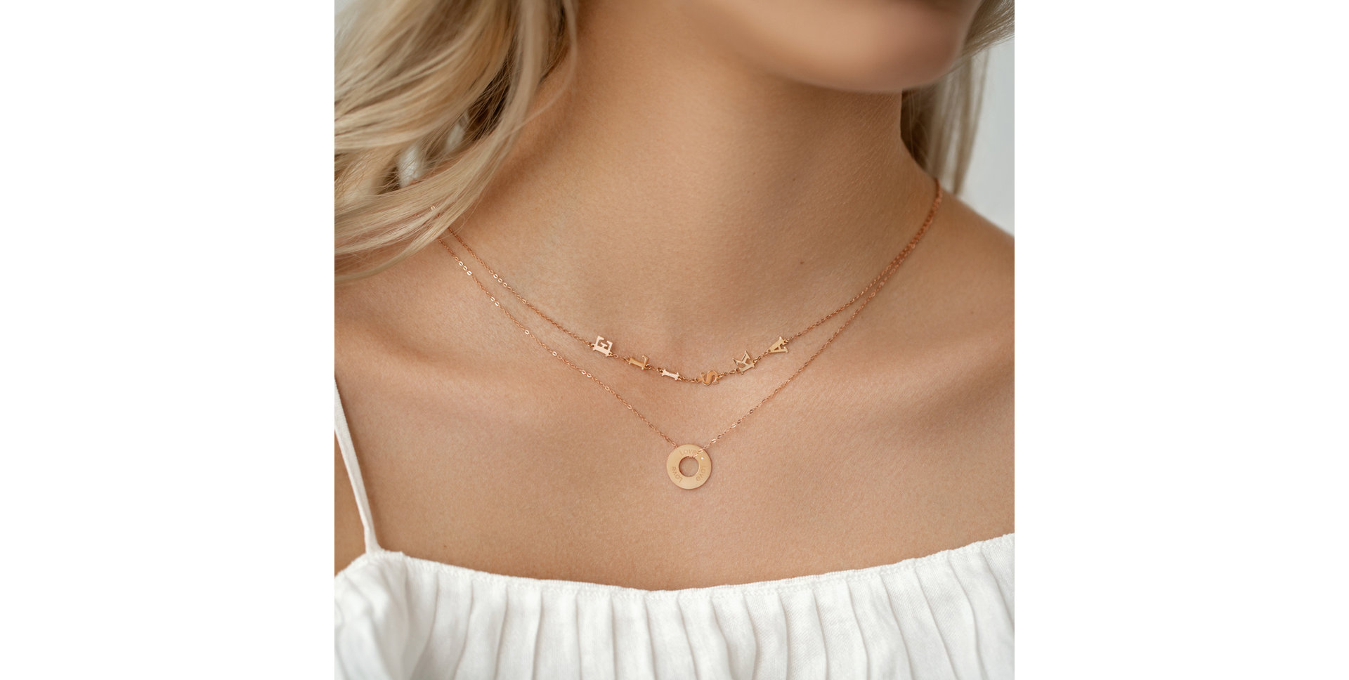 Náhrdelník s diamantom Love Circle