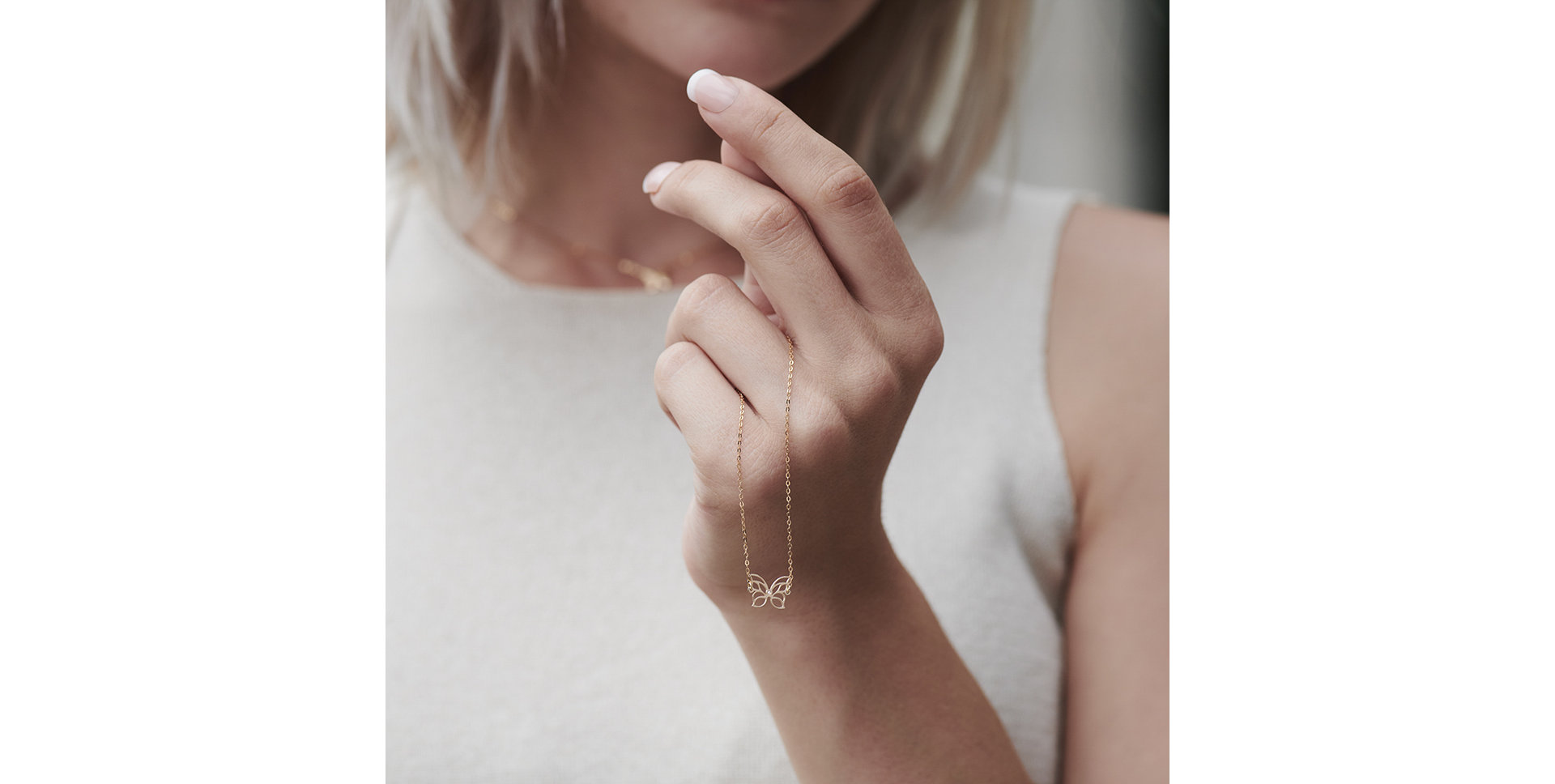 Náramok s diamantom Miracle Butterfly