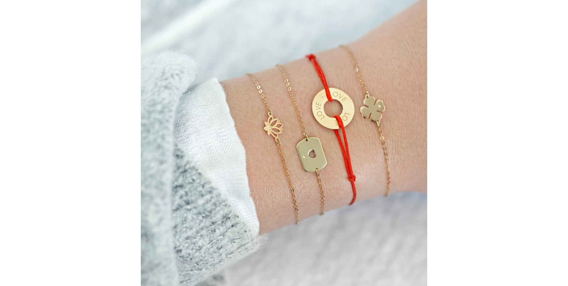 Náramok s diamantom Little Lotus