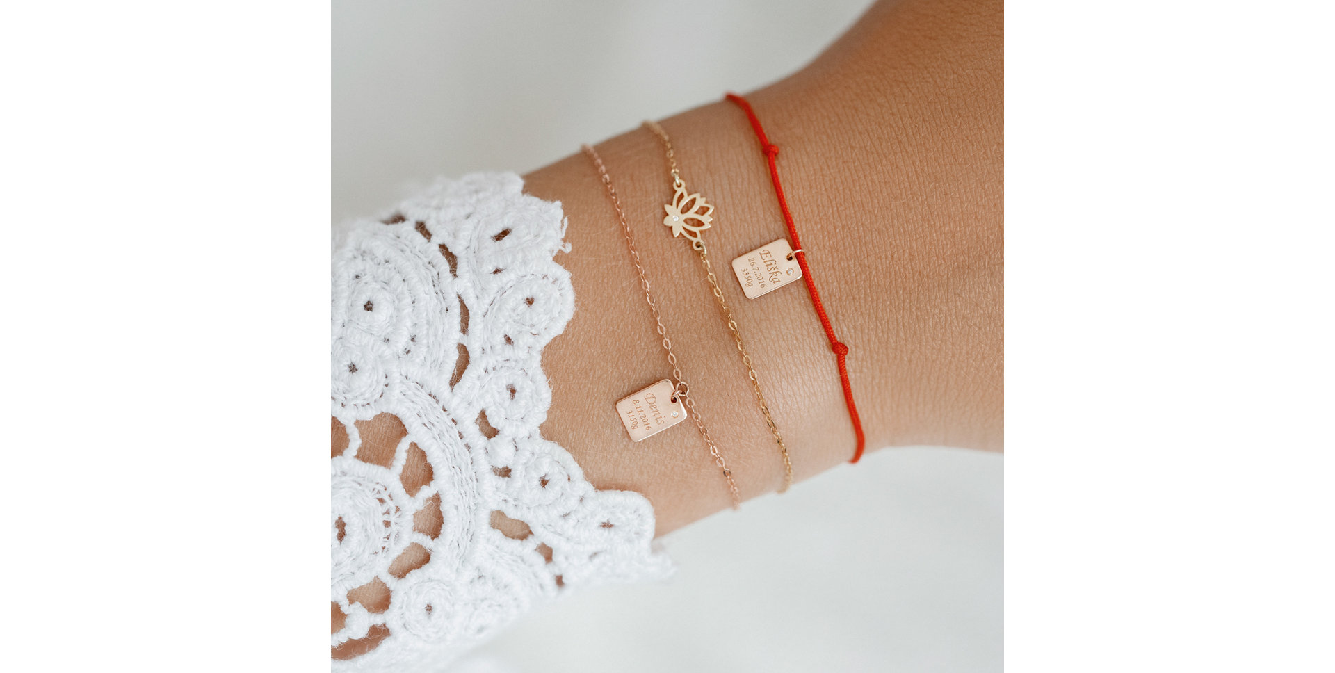 Náramok s diamantom Little Lotus