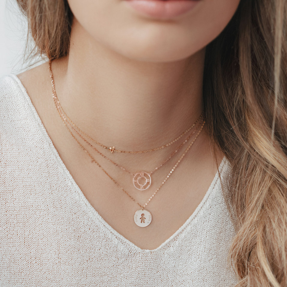 Náhrdelník s diamantom Time