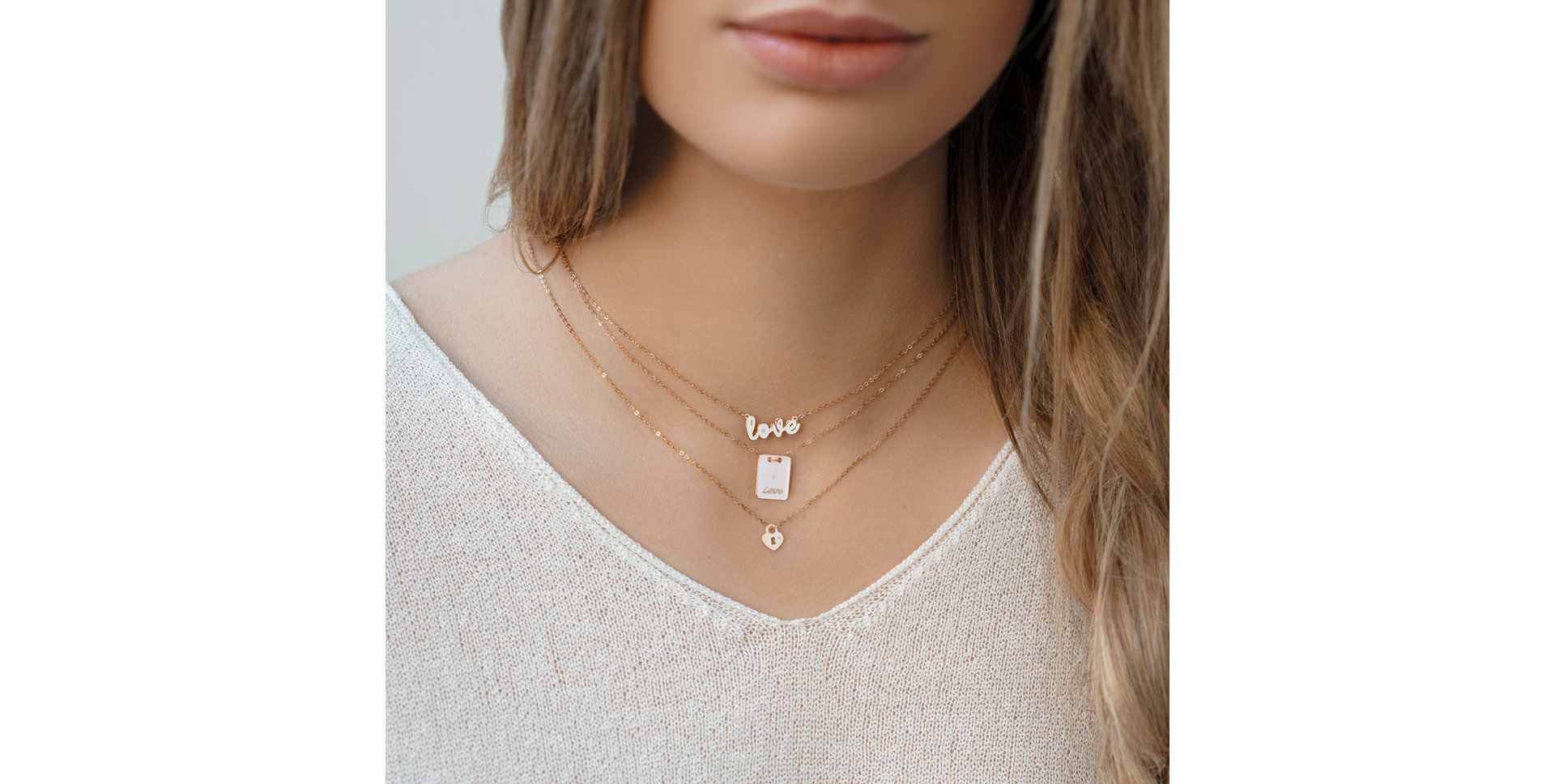 Náhrdelník s diamantom Little Heart Lock