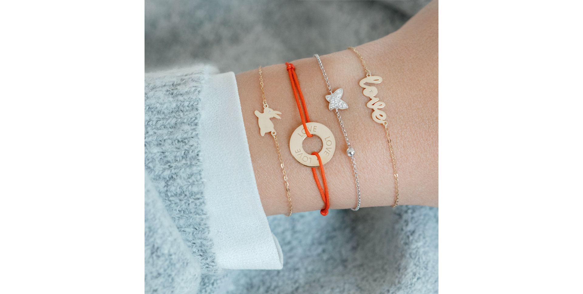 Diamantový náramok so šnúrkou Love Circle