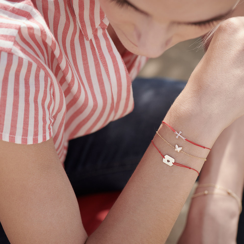 Diamantový náramok so šnúrkou Faith