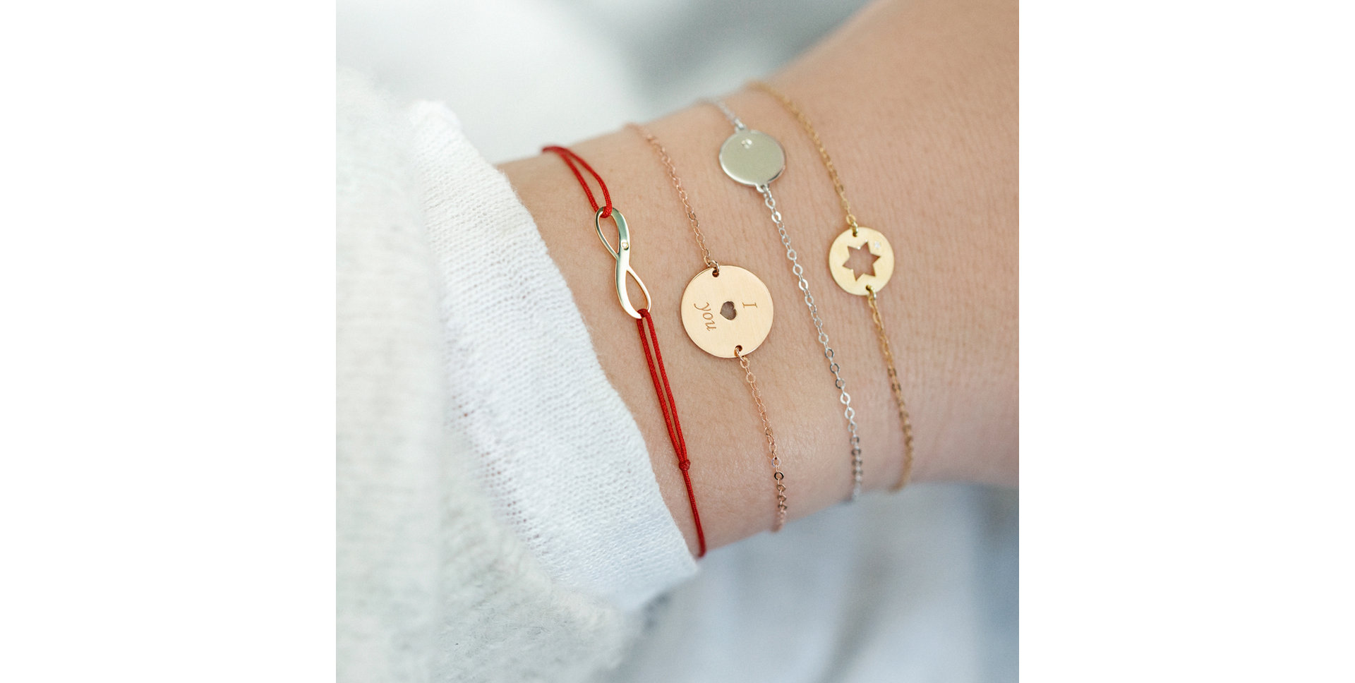 Diamantový náramok so šnúrkou Infinity