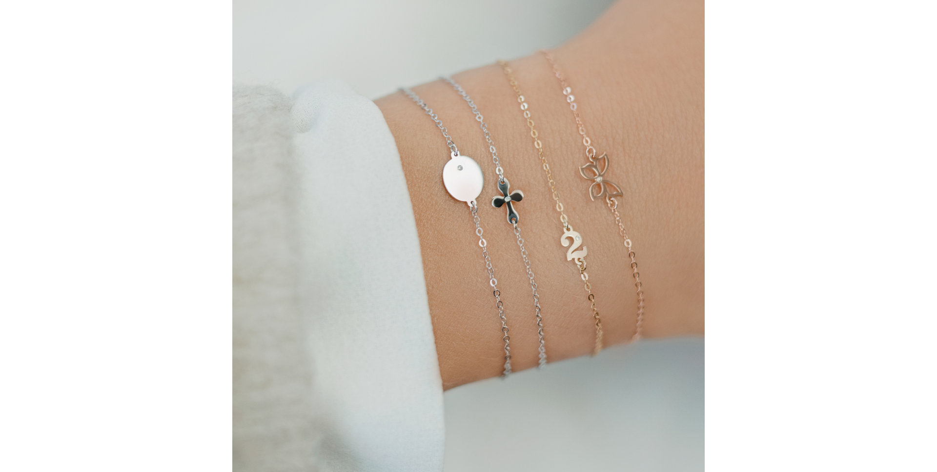 Náramok s diamantom Lucky Three